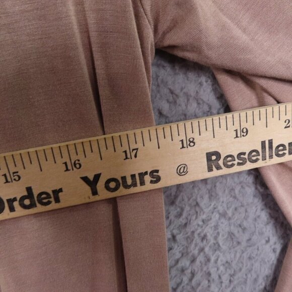 POL Women Boho Embroidered Tan Fringe Trimmed Knit Open Cardigan Duster Cover Up - Picture 8 of 14